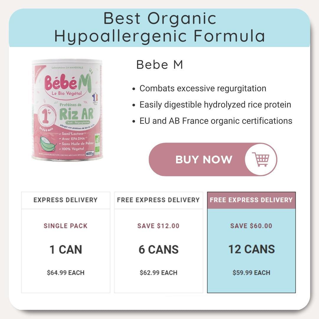 Bebe M Best organic hypoallergenic formula | Organic's Best