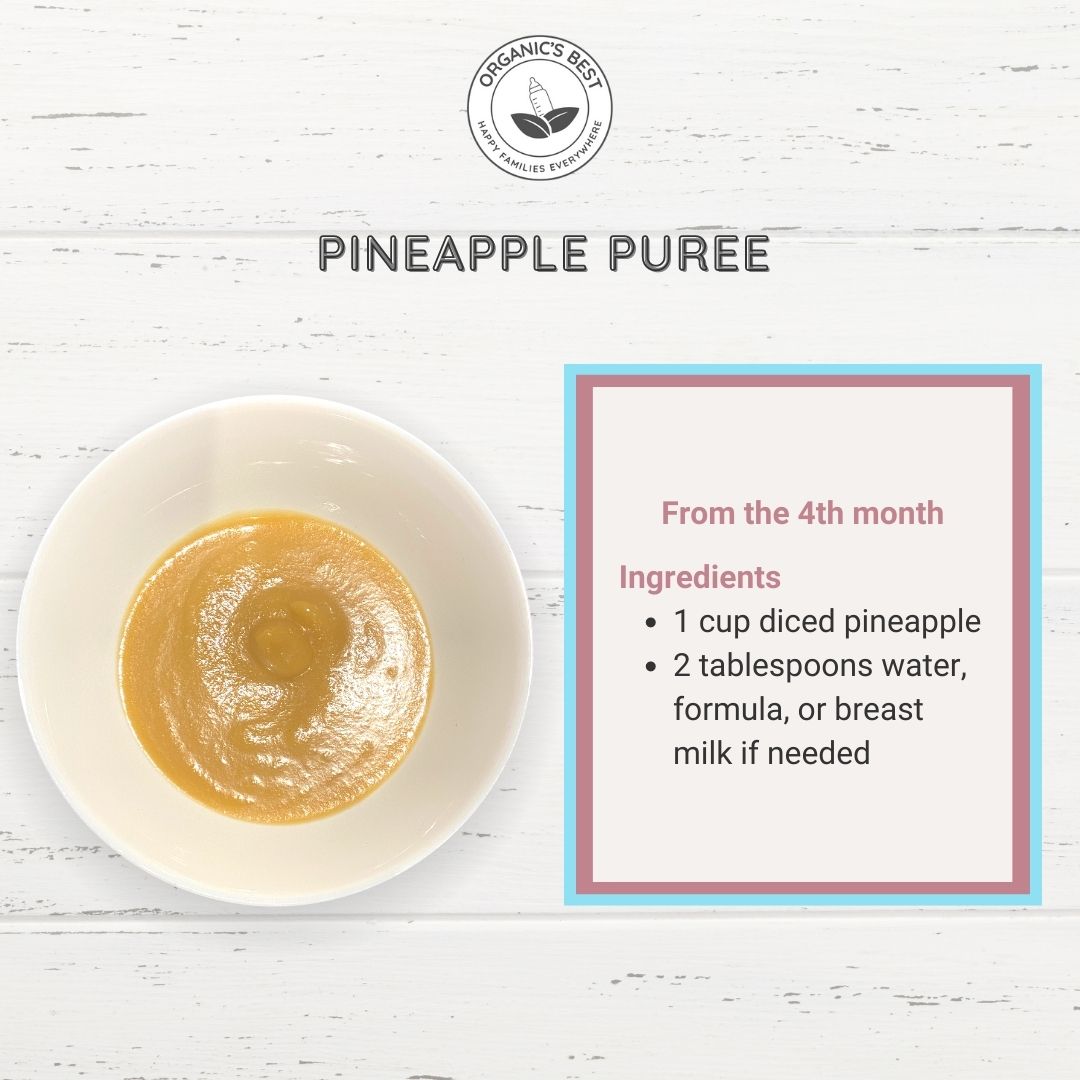 Pineapple Puree | Baby Food Stage 1