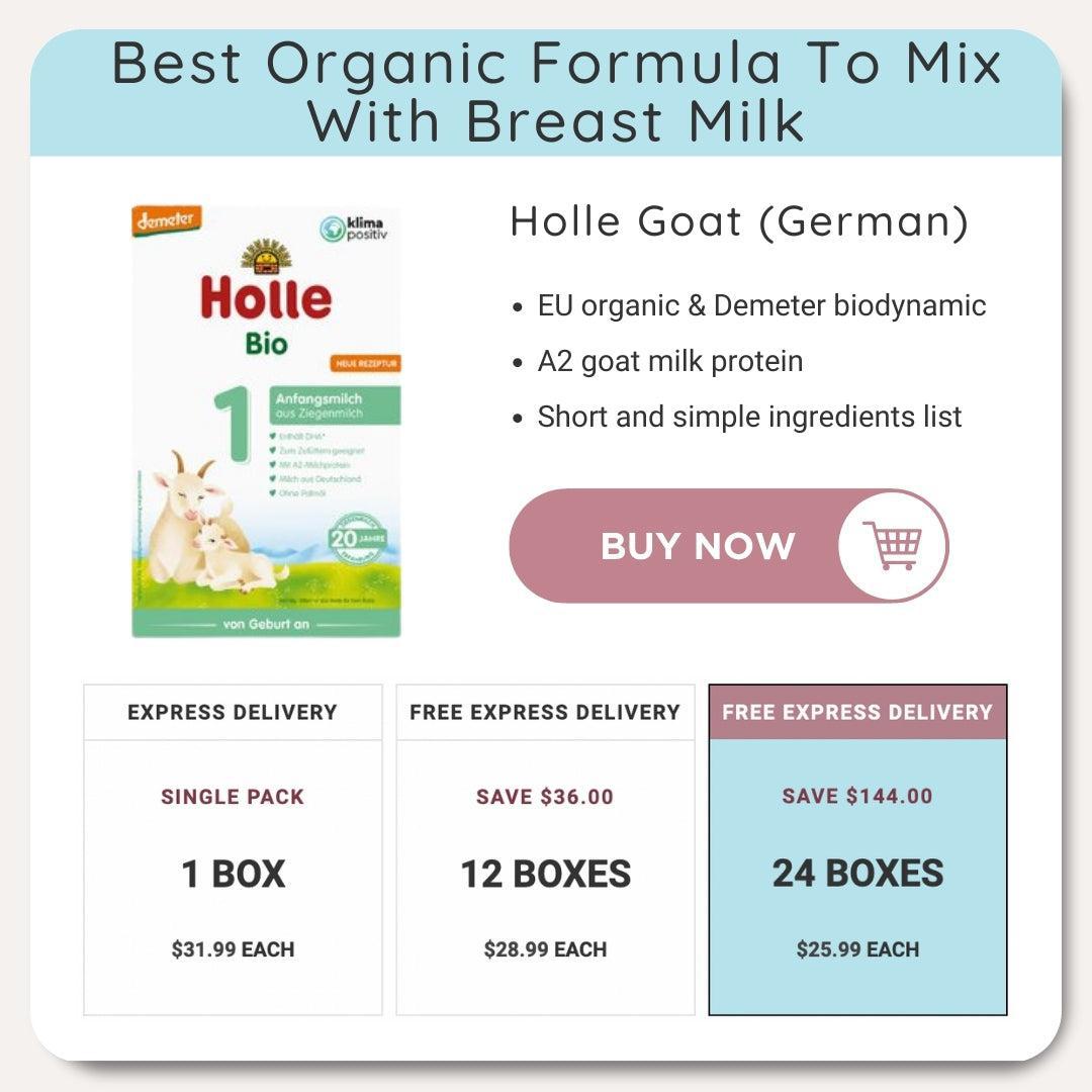 Holle Goat best organic formula to mix with breast milk | Organic's Best