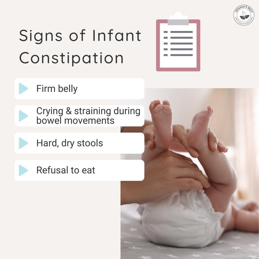 Symptoms of Infant Constipation | Organic's Best