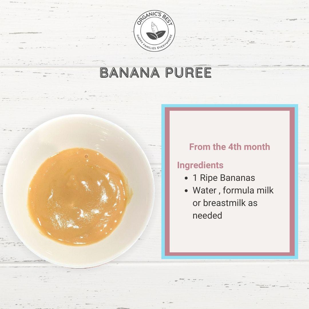 Banana Puree | Baby Food Recipe Stage 1