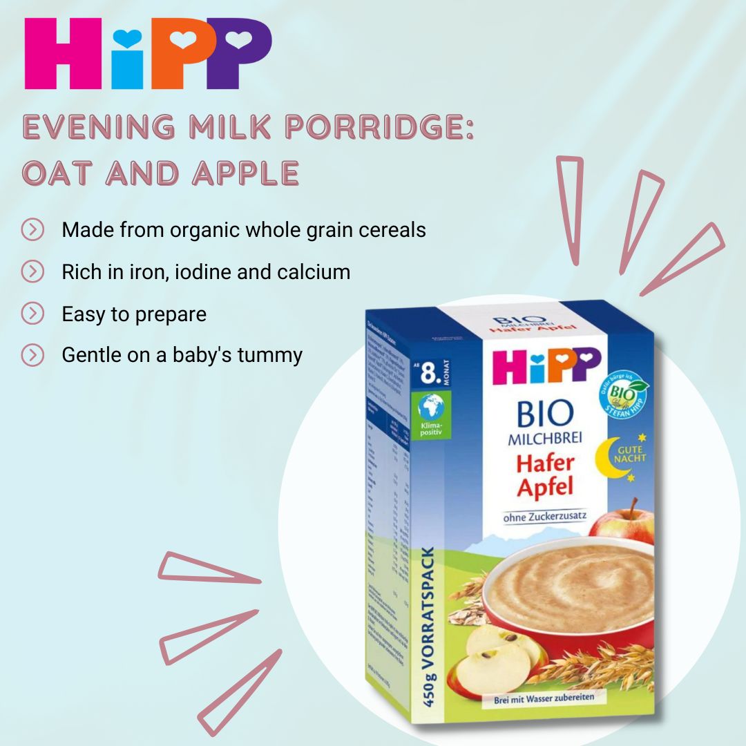 HiPP Evening milk porridge: oat and apple