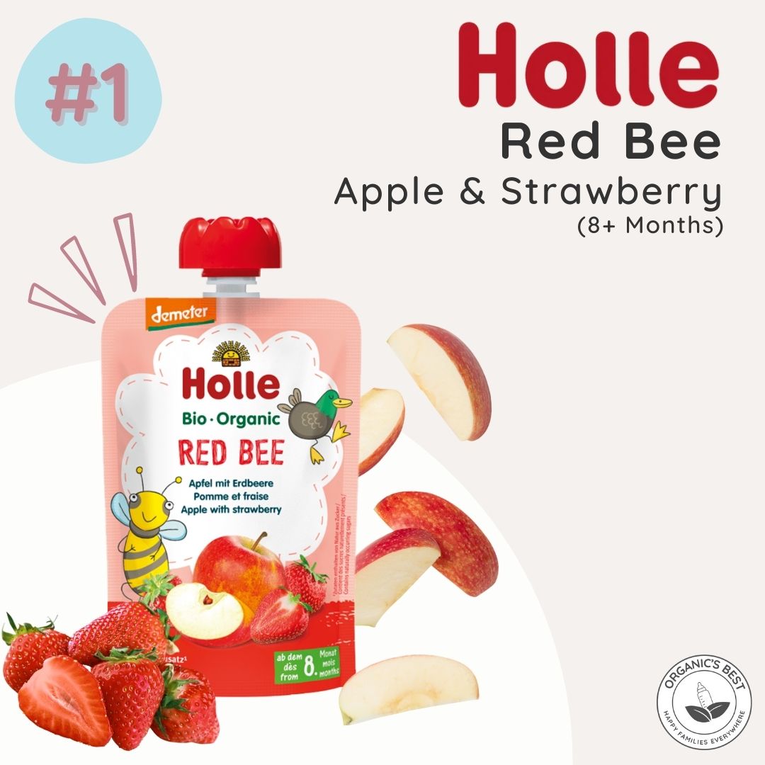 Holle Baby Food Pouch #1 Red Bee | Organic's Best