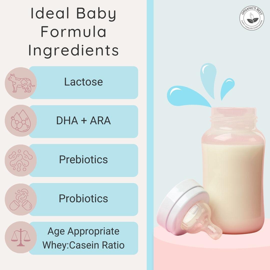 Ideal Baby Formula Ingredients | Organic's Best