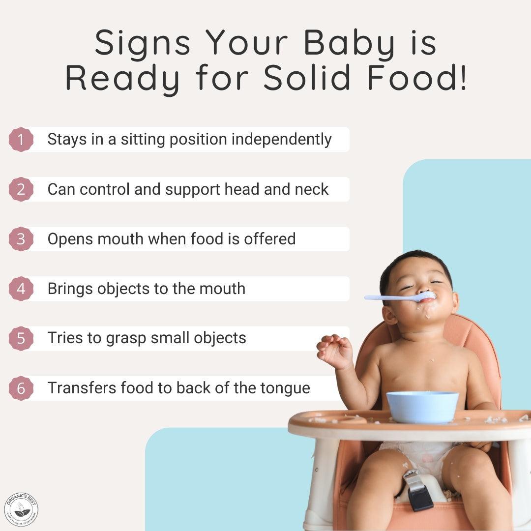 Signs your baby is ready for solid foods | Organic's Best