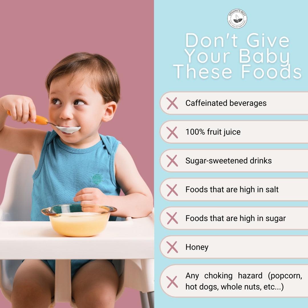 Baby foods to avoid giving your little one | Organic's Best