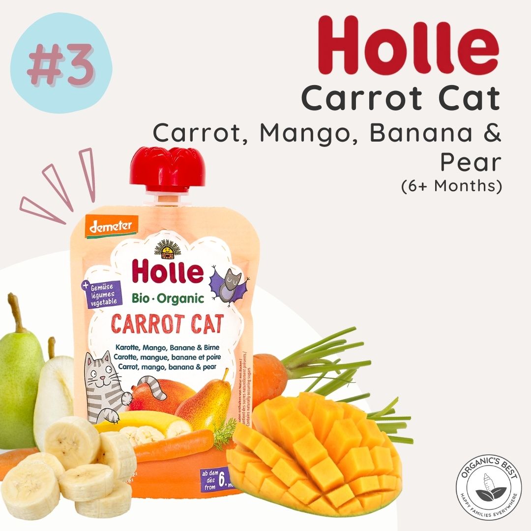 Holle Baby Food Pouch #3 Carrot Cat | Organic's Best