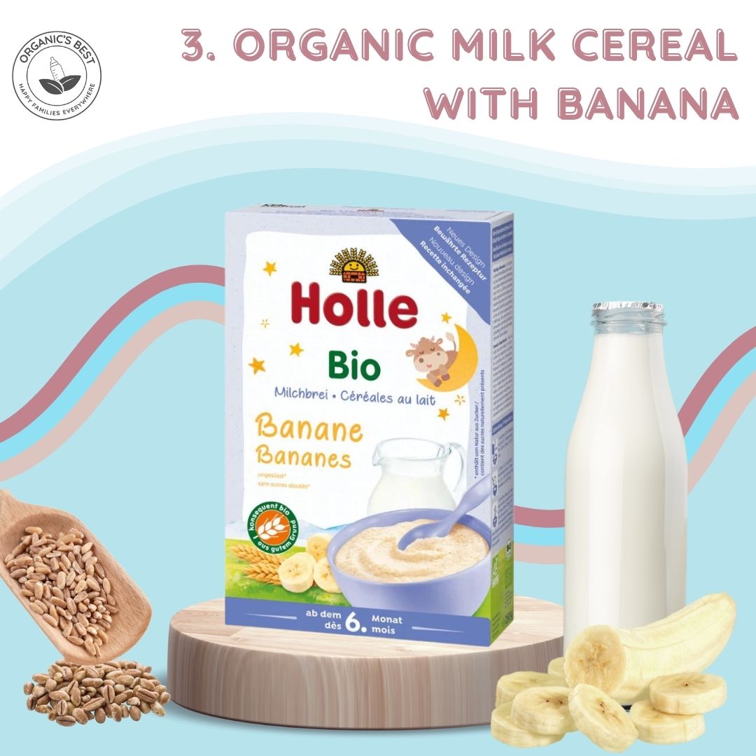 Holle organic milk cereal with banana | Organic's Best