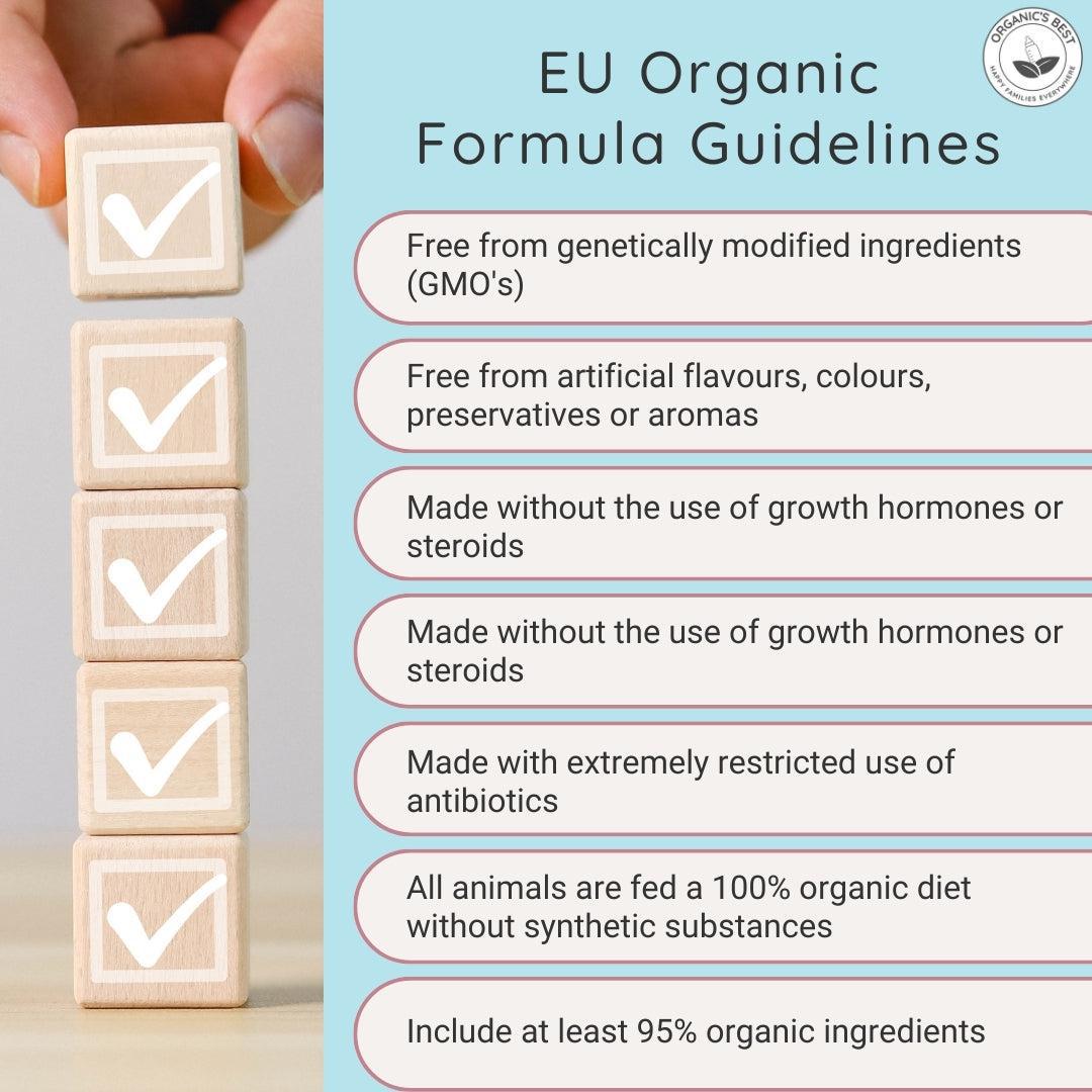 European organic baby formula guidelines | Organic's Best