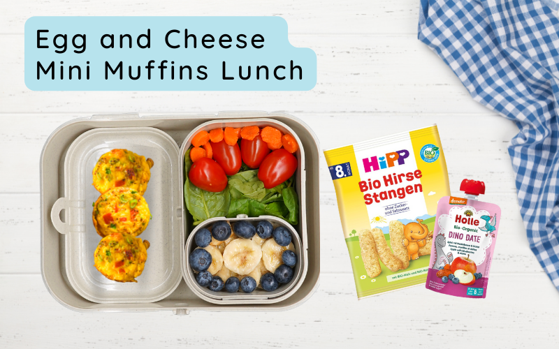 Baby Lunch: Egg and Cheese Mini Muffins