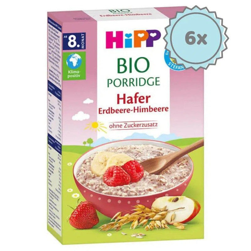 HiPP Organic Porridge - Oat Strawberry-Raspberry (8+ Months) - 250g