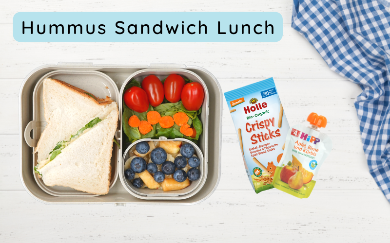 Baby Lunch: Hummus Sandwich