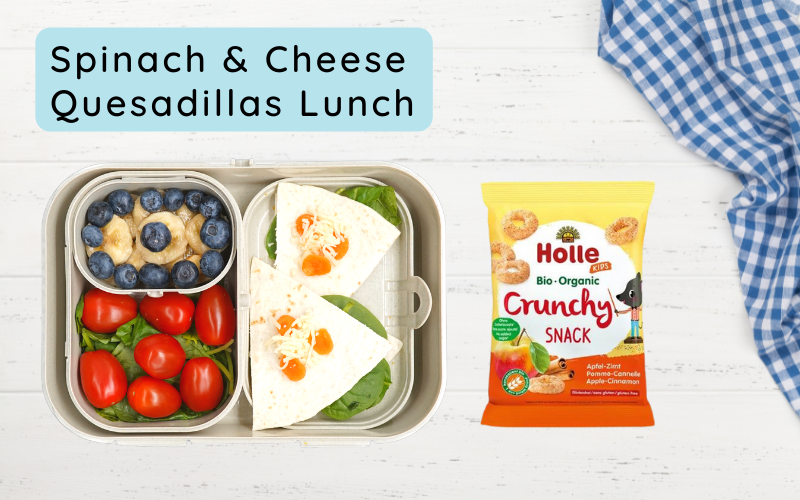 Baby Lunch: Spinach & Cheese Quesadillas