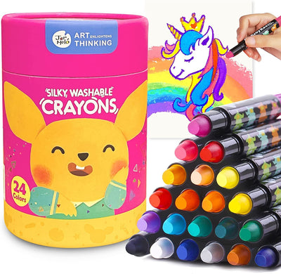 Jar Melo Washable 3 In 1 Silky Crayons - (Crayon/Pastel/Watercolor), Best4Kids