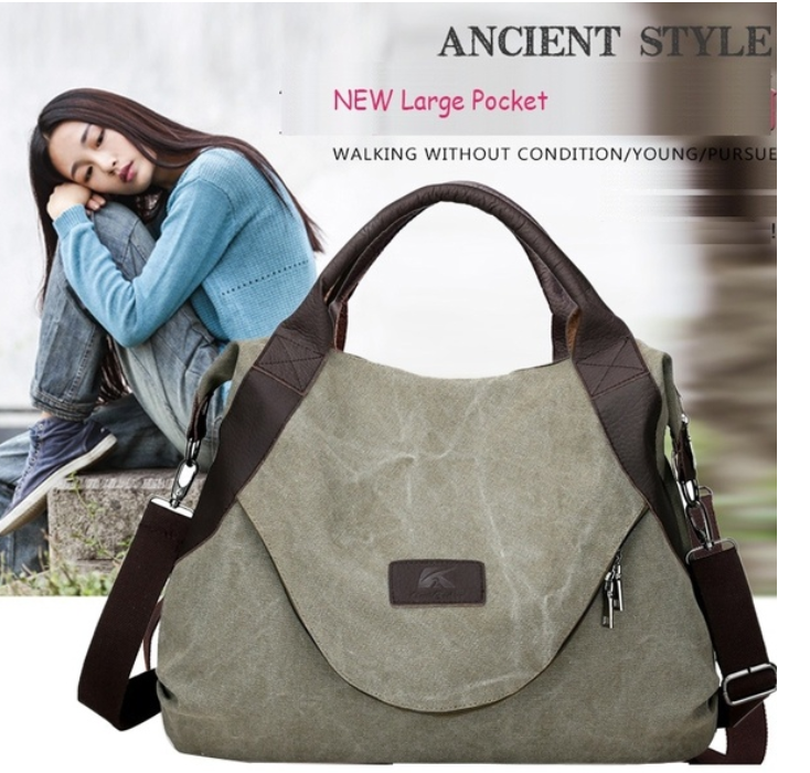 large pocket casual handbag