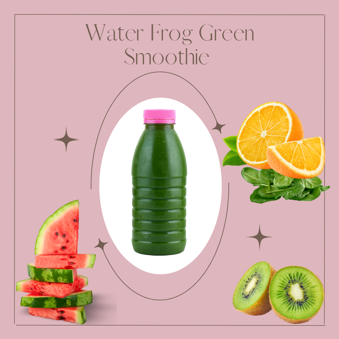 Water Frog Green Smoothie Bottle - Goddess Blends