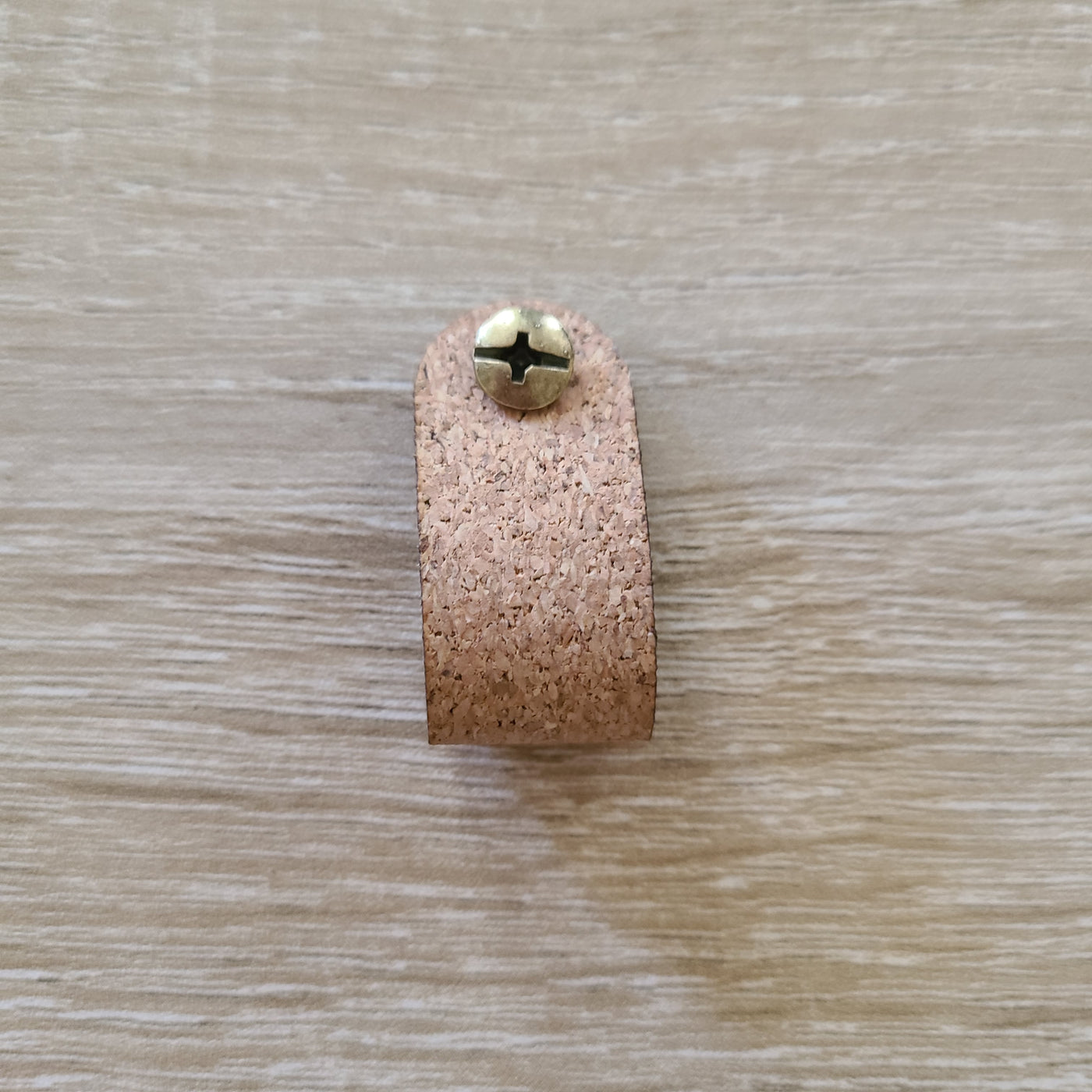 Premade Natural Cork "Handmade" Non-Sew Tags - .6" x 2.7" / Natural