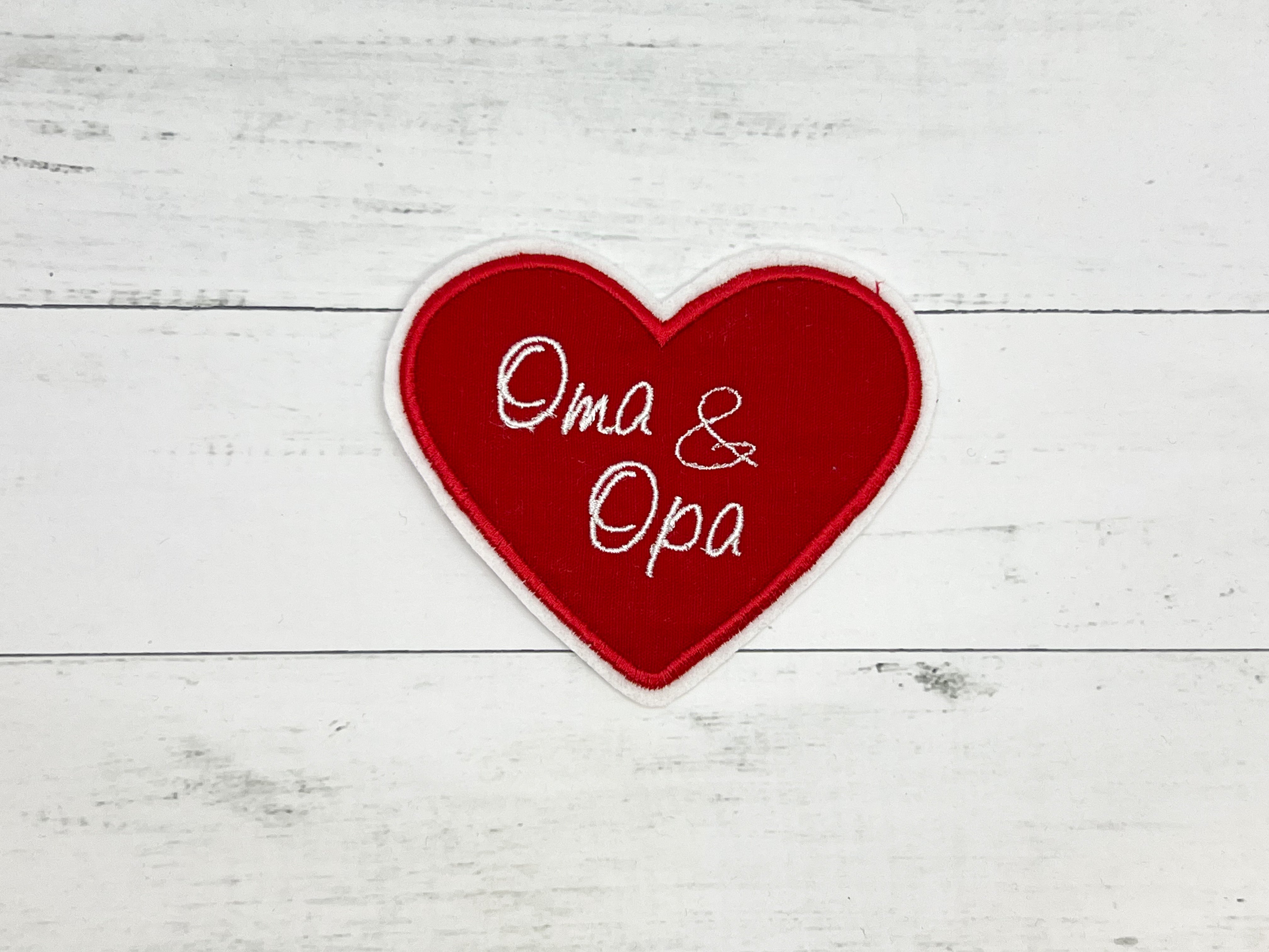 Herz Mit Namen „oma And Opa“ Tini Stickt 4794