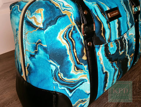 Truly Blue Duffle Bag, Vegan