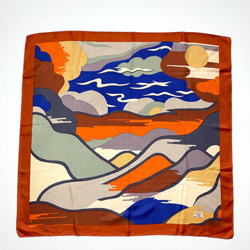 Hermès - Authenticated Twilly 86 Scarf - Silk Gold Abstract for Women, Never Worn, with Tag