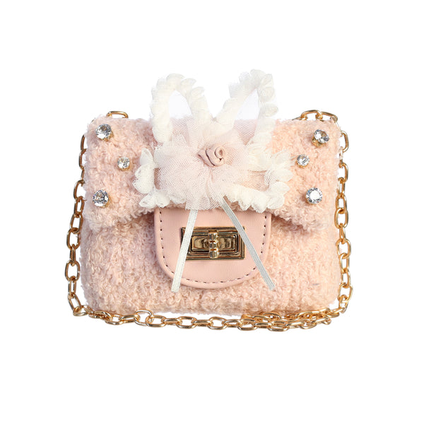 Furry Bag - Pearled Ivory