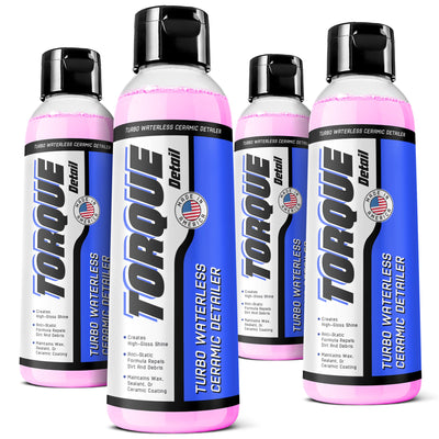 Turbo RECHARGE Ceramic Waterless Detailer (2 oz Refill) - 4 Bottle Pack  July 4th Special, Torque Detail