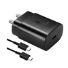Load image into Gallery viewer, Samsung Galaxy S20 FE 25W Type-C To Type-C Adaptive Fast Mobile Charger With Cable Black