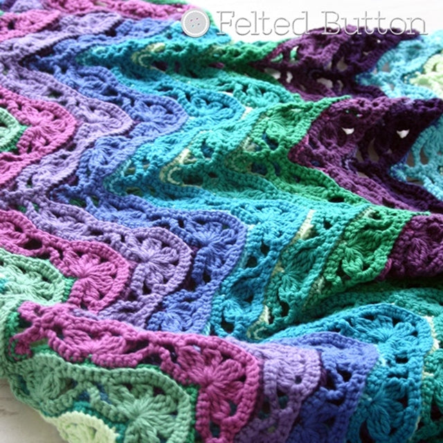 Brighton Blanket Free Crochet Pattern – Felted Button