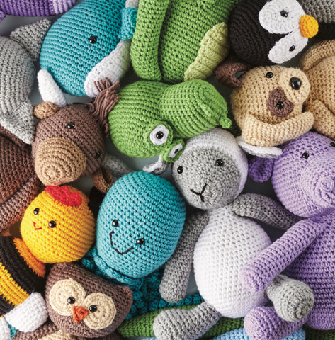 Book Review by Susan Carlson of Felted Button | Colorful Crochet Patterns: Cute Crochet Critters by Sarah Zimmerman