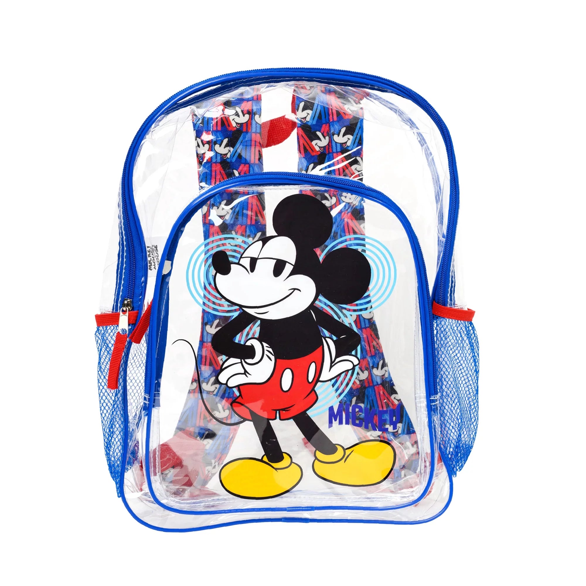 Ruz Mickey Mouse 16 Backpack with Detachable Lunch Box Blue-Red