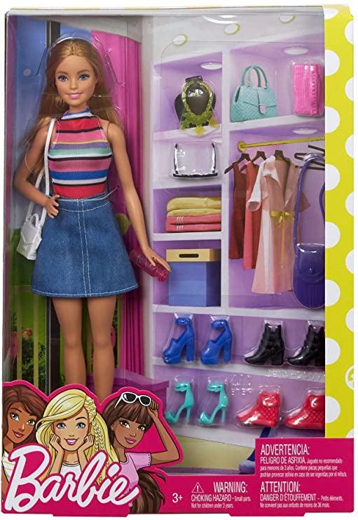 Barbie Princess Adventure Daisy Doll in Princess Fashion (12-inch Curvy)  with Pink Hair, Pet Kitten, Tiara, 2 Pairs of Shoes and Accessories, for 3  to