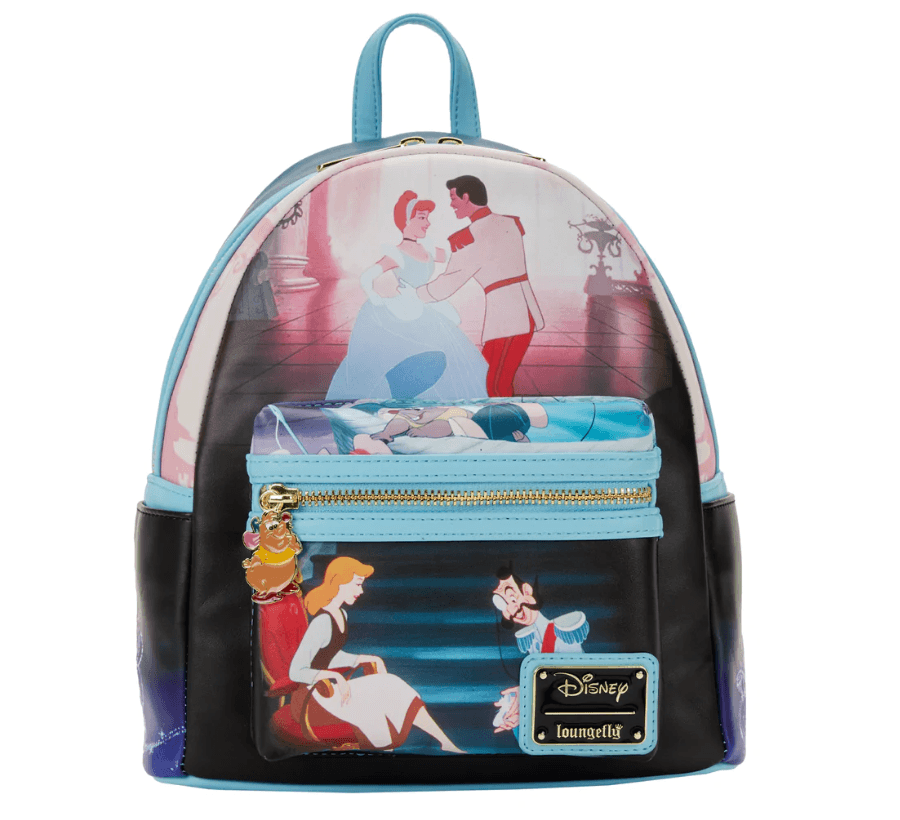 The Princess and The Frog Bayou Scene Light Up Mini Backpack | Officially Licensed | Plastic/Vegan Leather/Suede | Loungefly