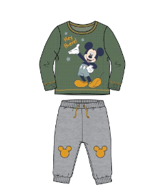 Yellow BABY BOY Mickey Mouse Licenced Shirred Sweatpants