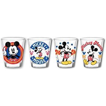 Walt Disney World 50th Anniversary Park Attractions Glasses, Set of 4