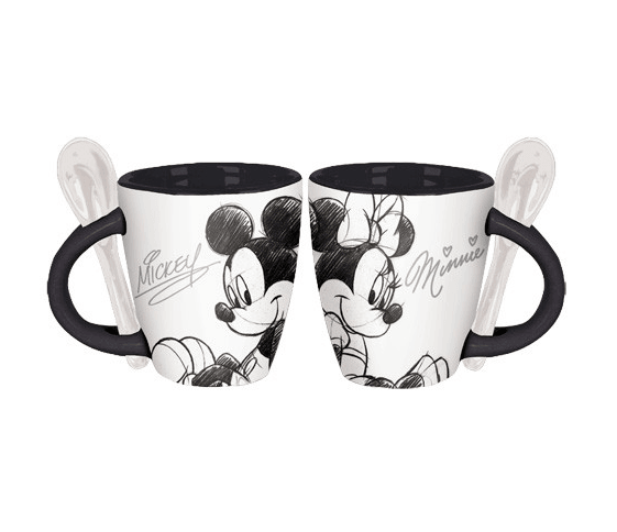 Buy Disney Mickey Mouse Laughing Ceramic Espresso Mug with Spoon
