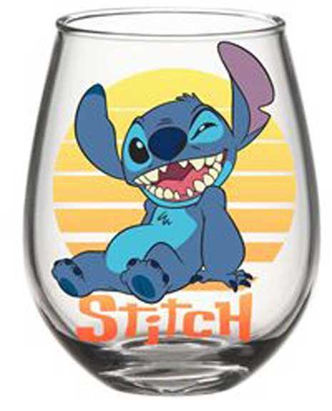 Lilo & Stitch Santa Stitch 4-Piece 12oz Glass Set