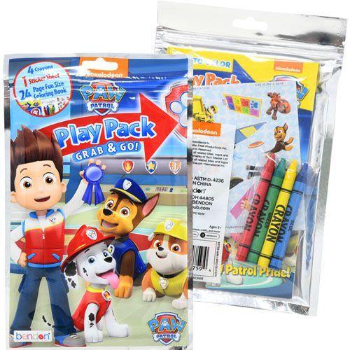 72 Pieces Paw Patrol Play Packs - Grab & Go. - Coloring & Activity Books -  at 