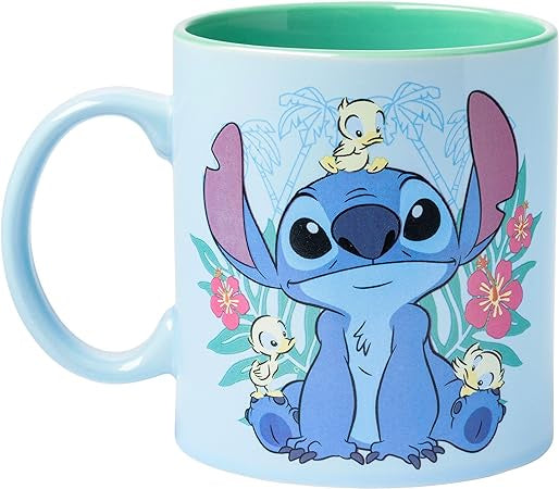 Silver Buffalo Disney Lilo & Stitch Travel Tumbler with Slide Close Lid |  Holds 20 Ounces