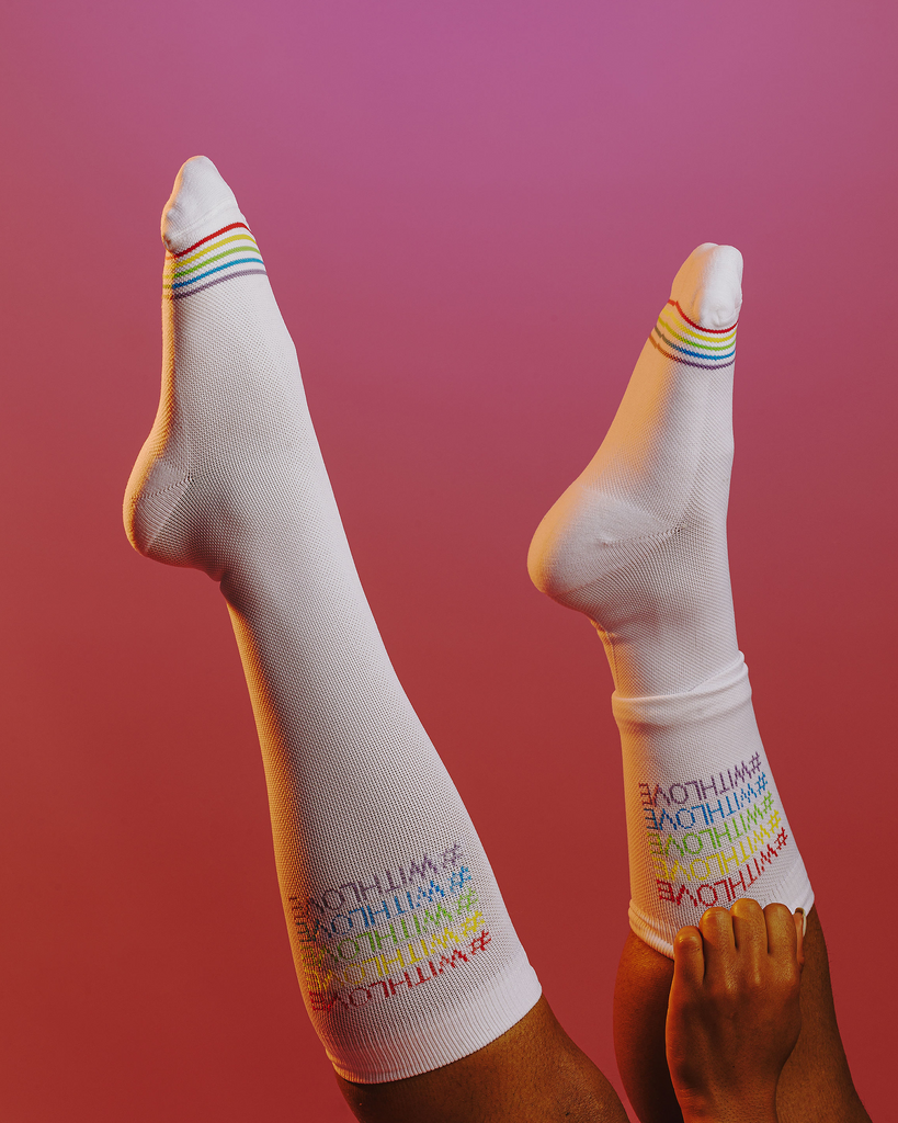 Clove Rainbow Stripe Compression Socks - Back to School Essentials: Nursing School Edition