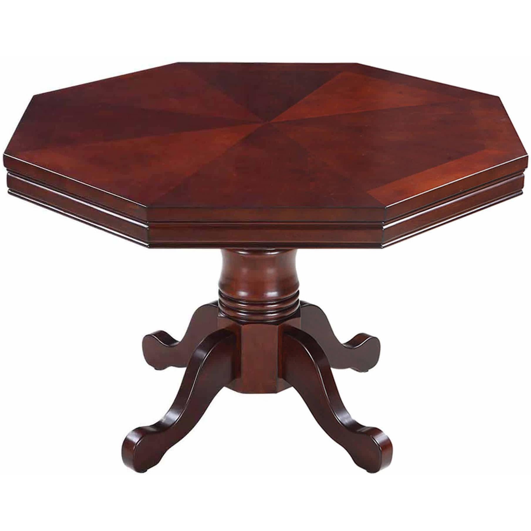 Hathaway Kingston Walnut 3 In 1 Poker Table W 4 Arm Chairs