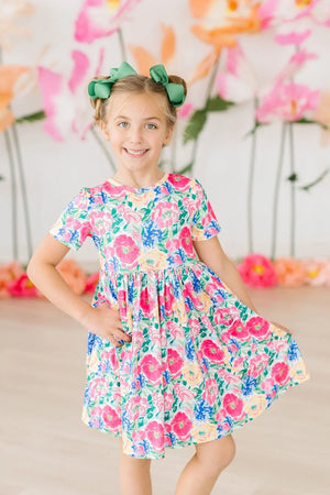Wildflower Wishes S/S Pocket Twirl Dress - Pizzaz home