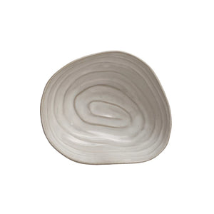 Large Stoneware Shell Bowl - Pizzaz home