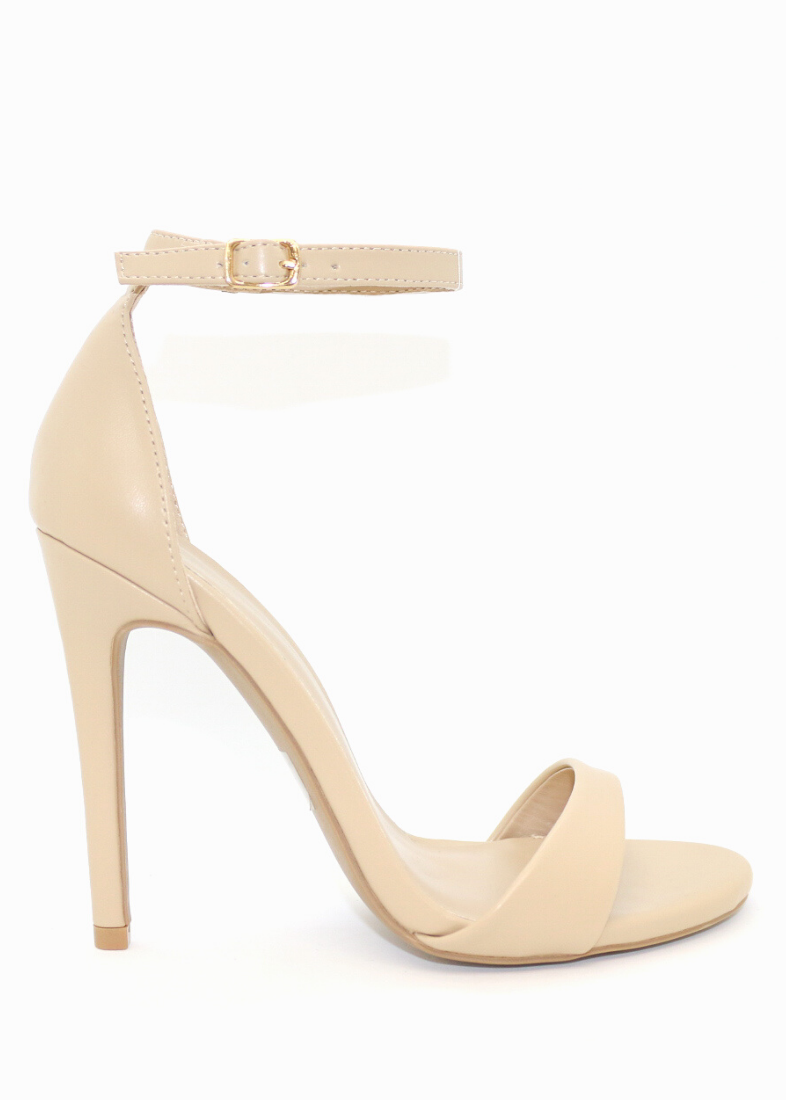 nude thin strap heels