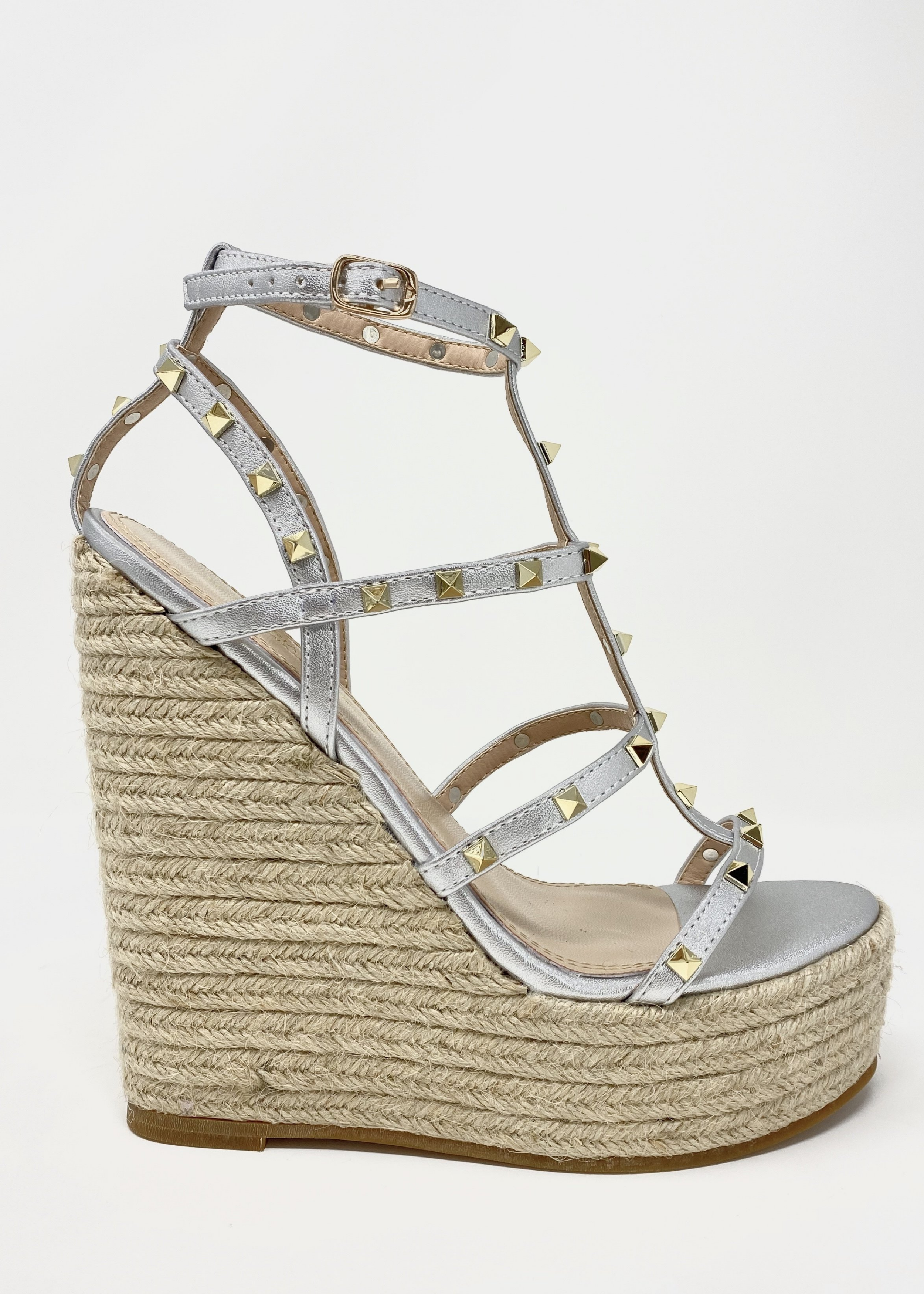 Astrid Silver Wedge — Shoes by 