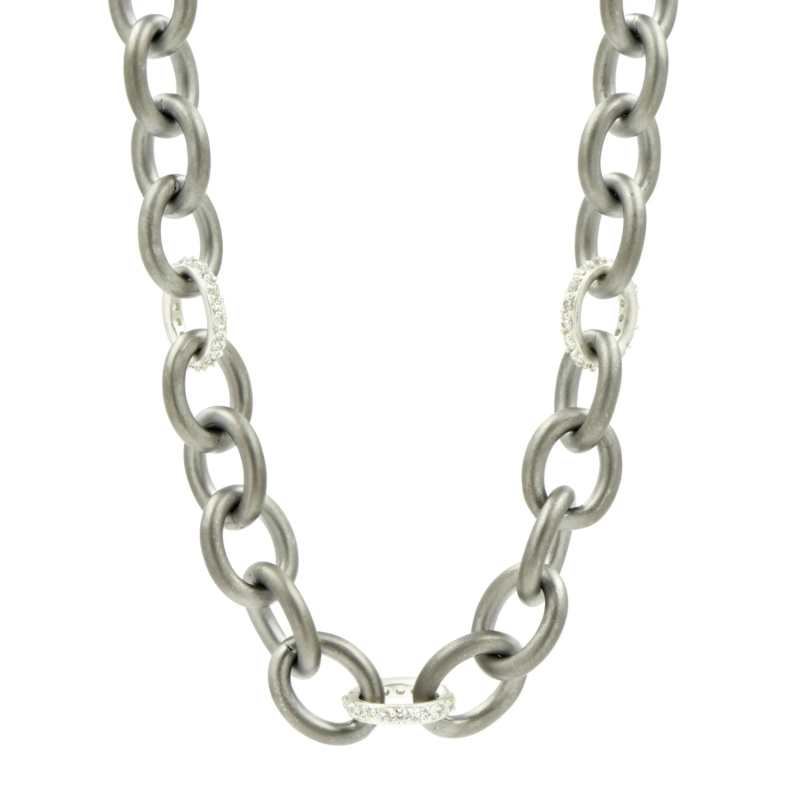 Chunky Link Chain Necklace - Silver – MAZEE Jewelry