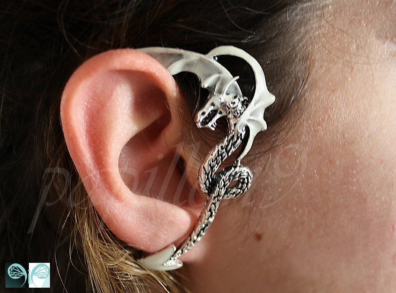 Dragon ear cuff Glow in the Dark 