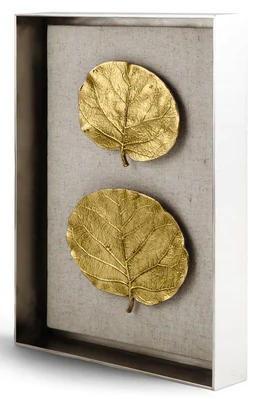 Michael Aram Botanical Leaf Fabric Shadow Box