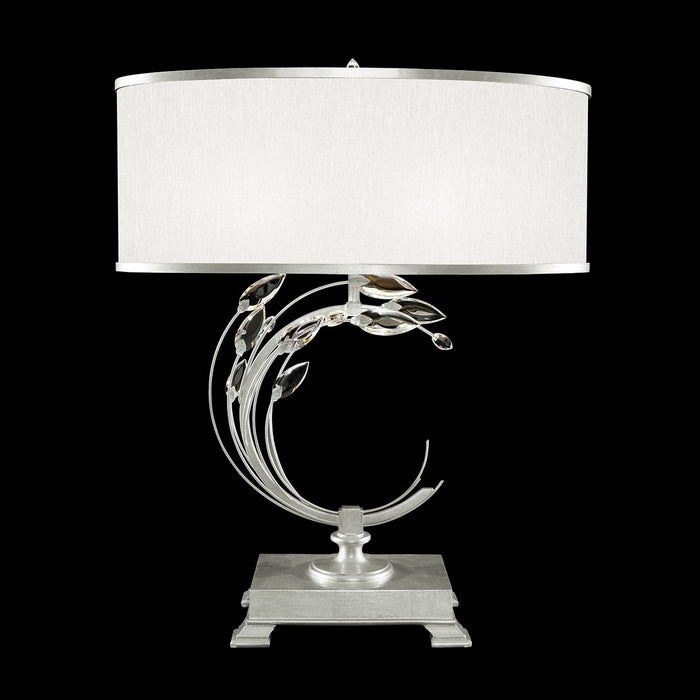 crystal round table lamp