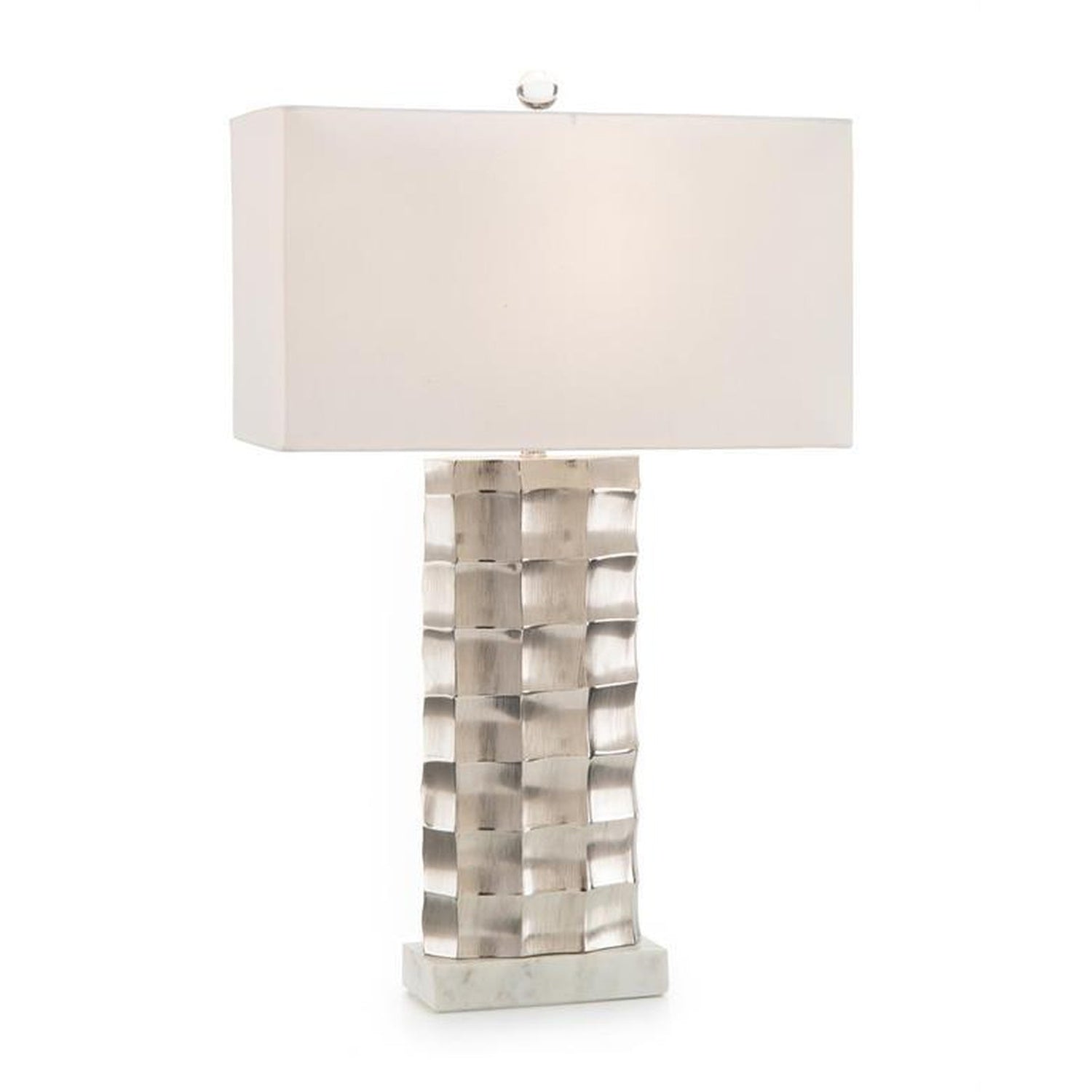 polished nickel table lamp