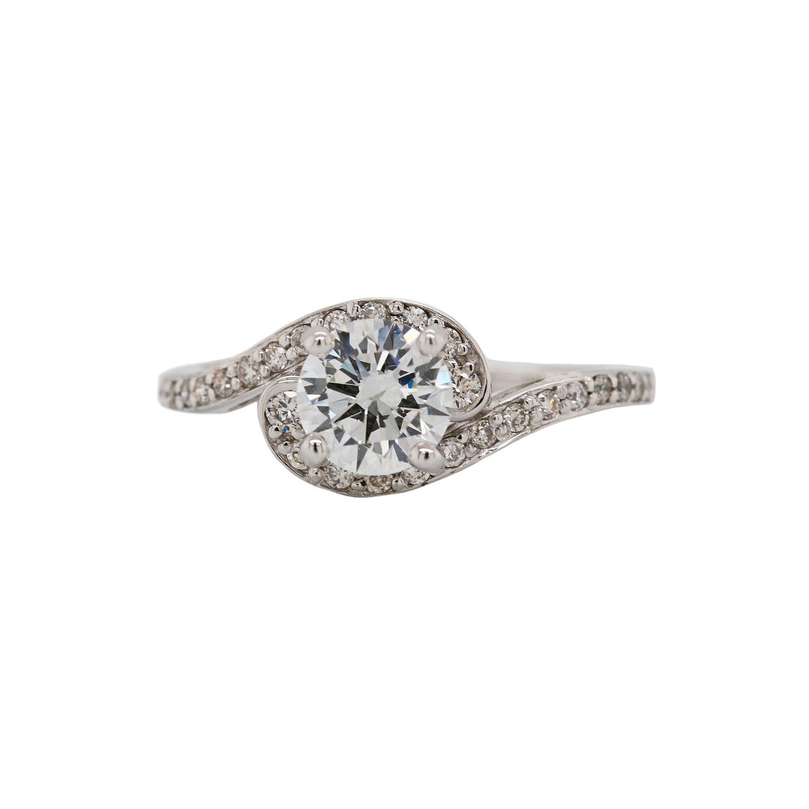 Caress round brilliant diamond ring